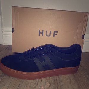 Brand New HUF Black Canvas Sneakers from Zumiez